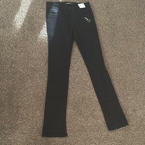 Express Women's Dark Black Skinny Jeans